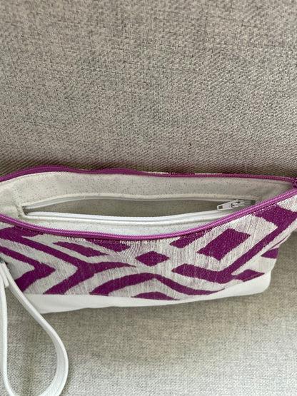 Convertible Purse - Hot Pink & White