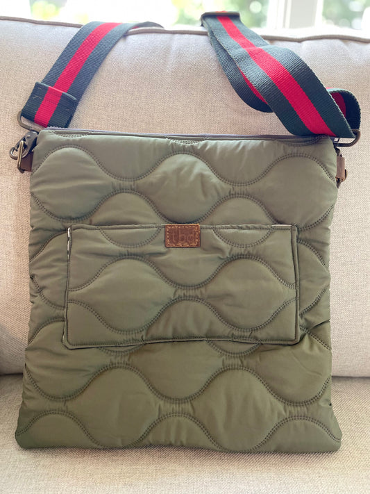 Quilted Green Cross-Body