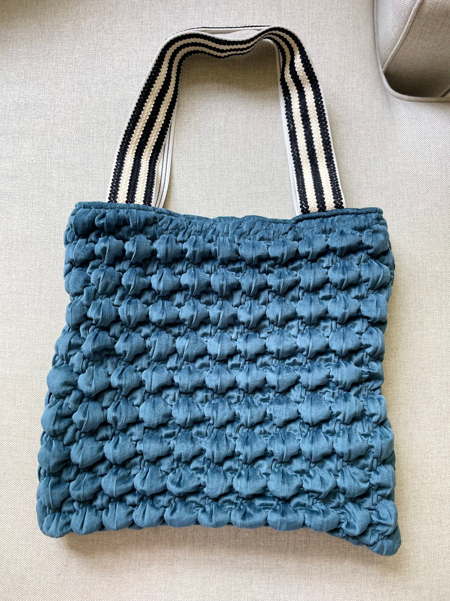 Tote - Deep Blue Bubble Bag