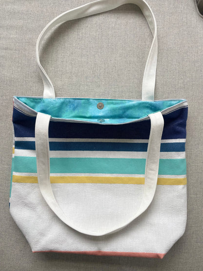 Beach Tote - Bright Stripe