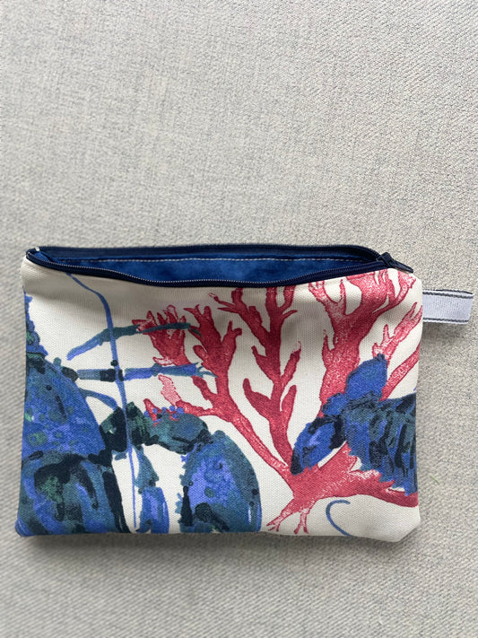 Makeup Pouch - Lobster Coral