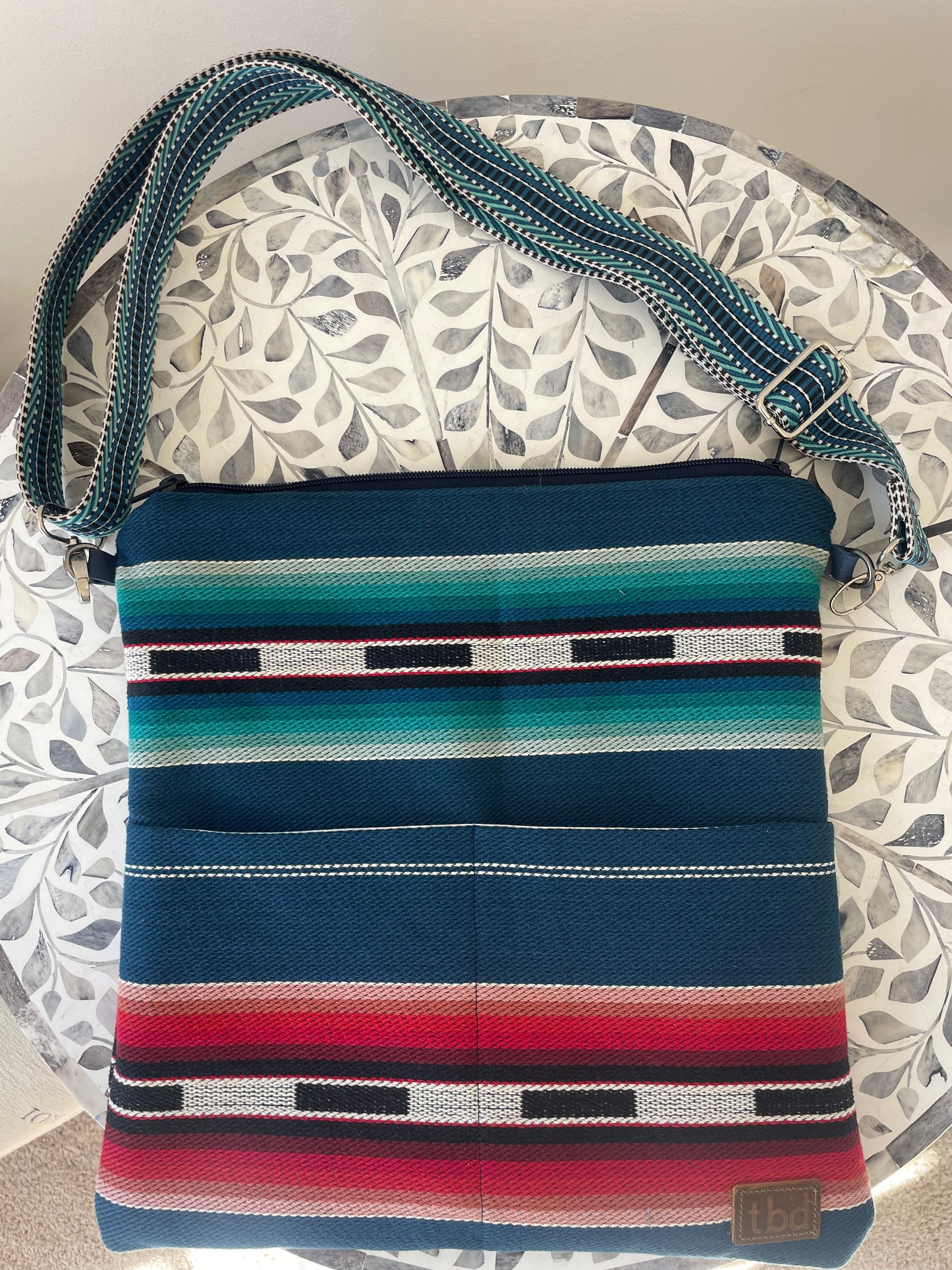 Cross Body Bag - Aztec Blue