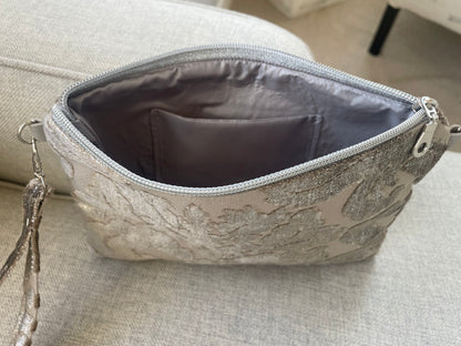 Convertible Purse - Metallic Grey / Silver