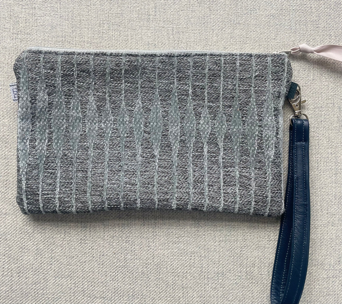 Clutch / Wristlet Steel Leather