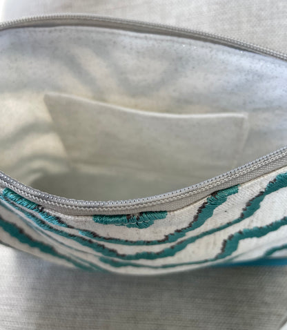 Convertible Purse - Teal Stripe